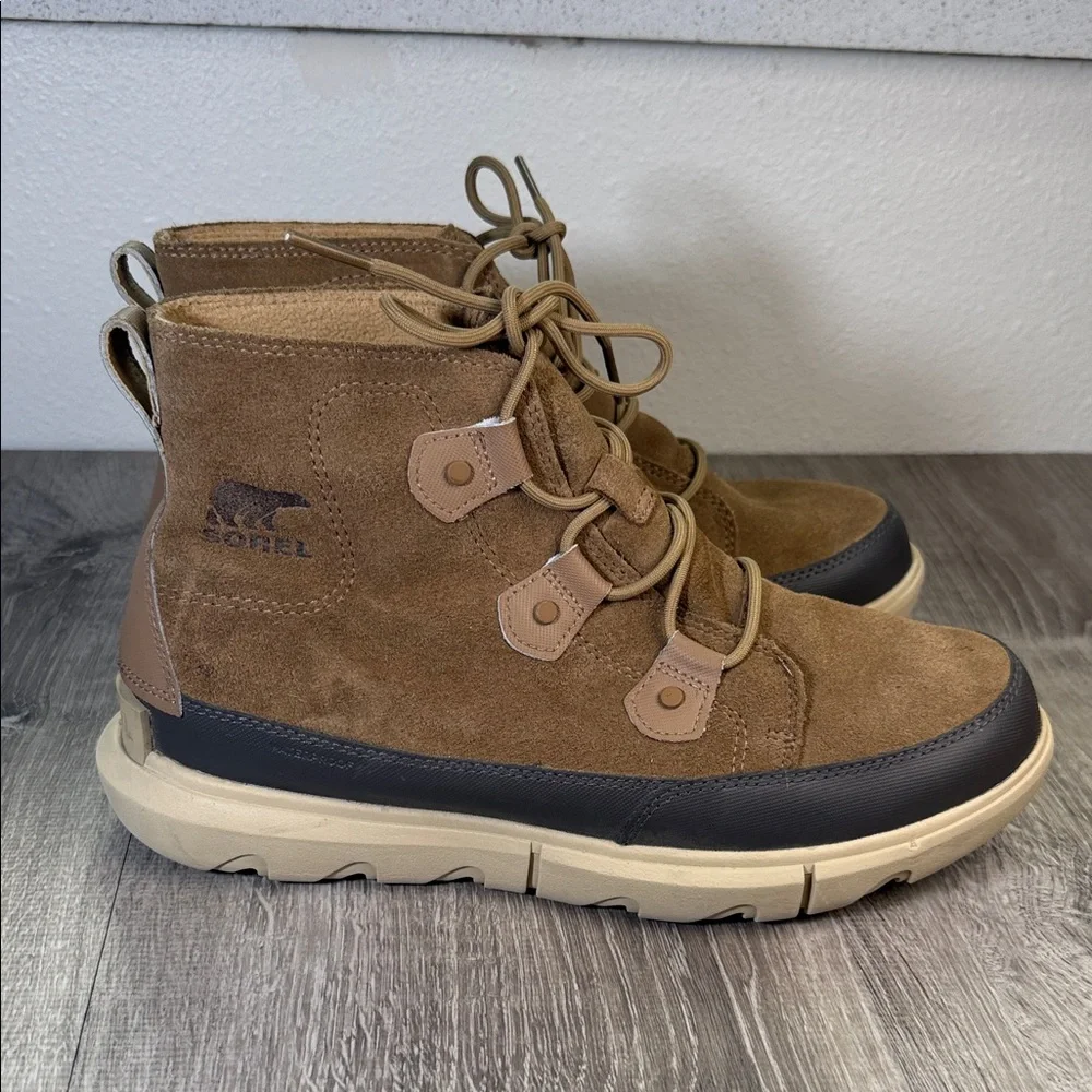 Sorel Brown Lace Up Boots - Picture 4 of 10